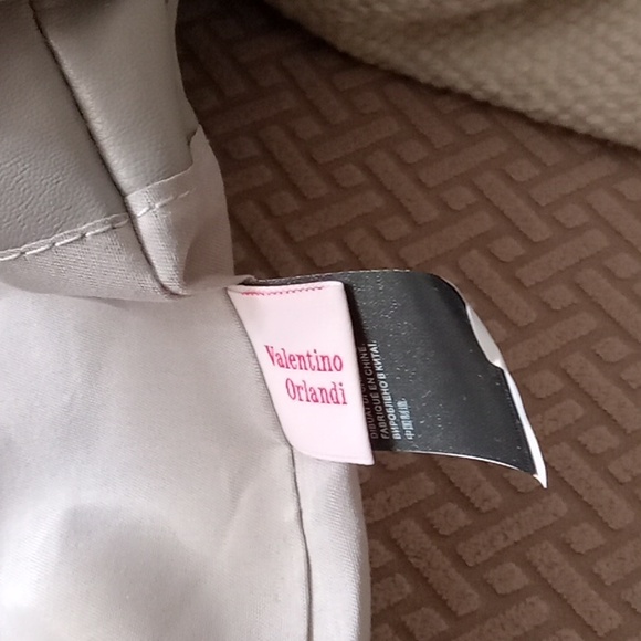 Valentino Orlandi Crossbody Bag Quilted Light Grey Style #V-2012 - Picture 12 of 16